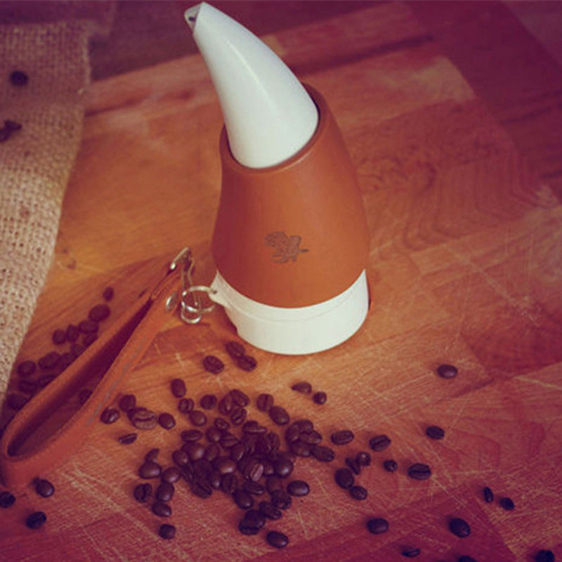 Goat Horn Coffee Mug Stainless Steel With Strap 230ML