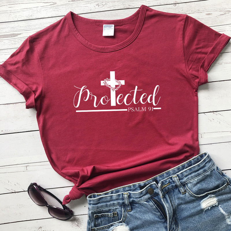 Christian Psalm 91 "Protected" T-shirts