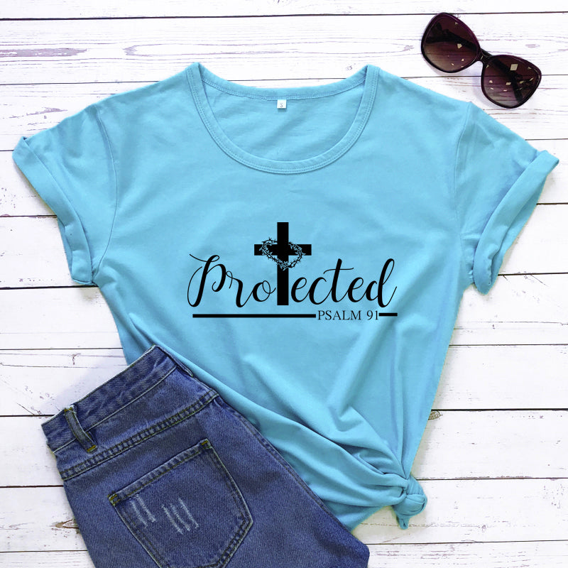 Christian Psalm 91 "Protected"  T-shirts