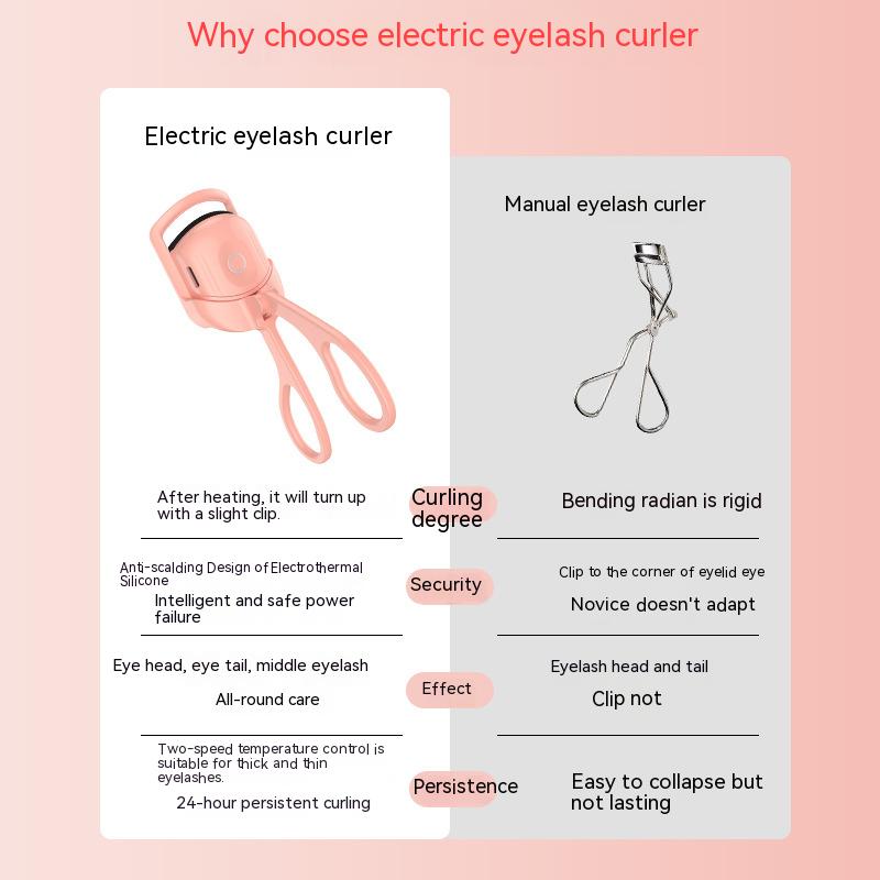 Portable Thermal Eyelash Curler Rechargeable