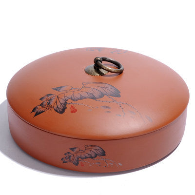 Purple Sand/Red Clay Ceramic Tea Caddy