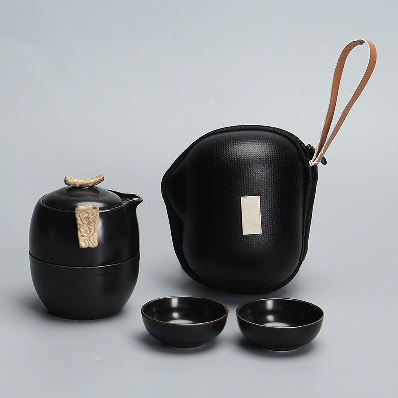 One Pot and Three Cups Travel Tea Set