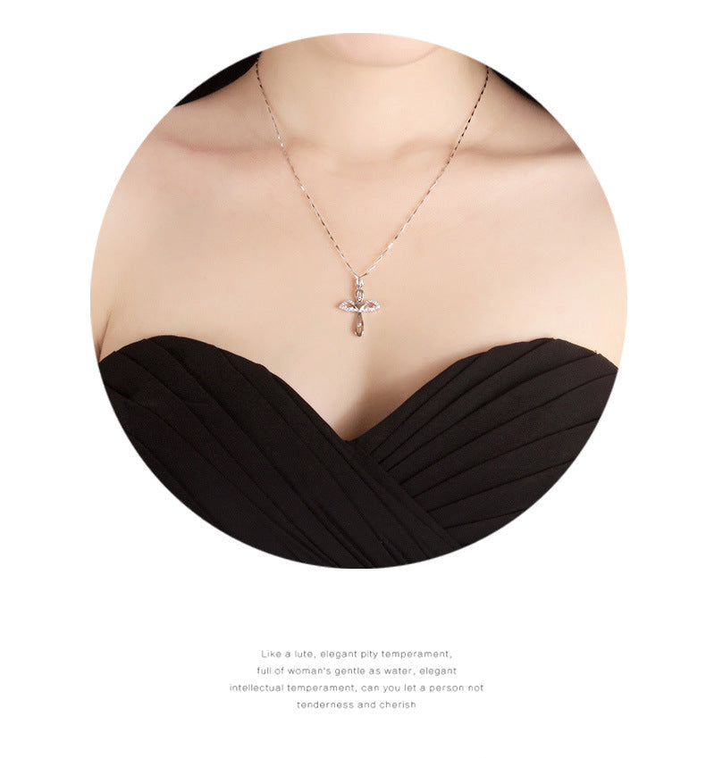 Hot Sale Clavicle Chain S925 Silver Cross Pendant Female Silver Jewelry