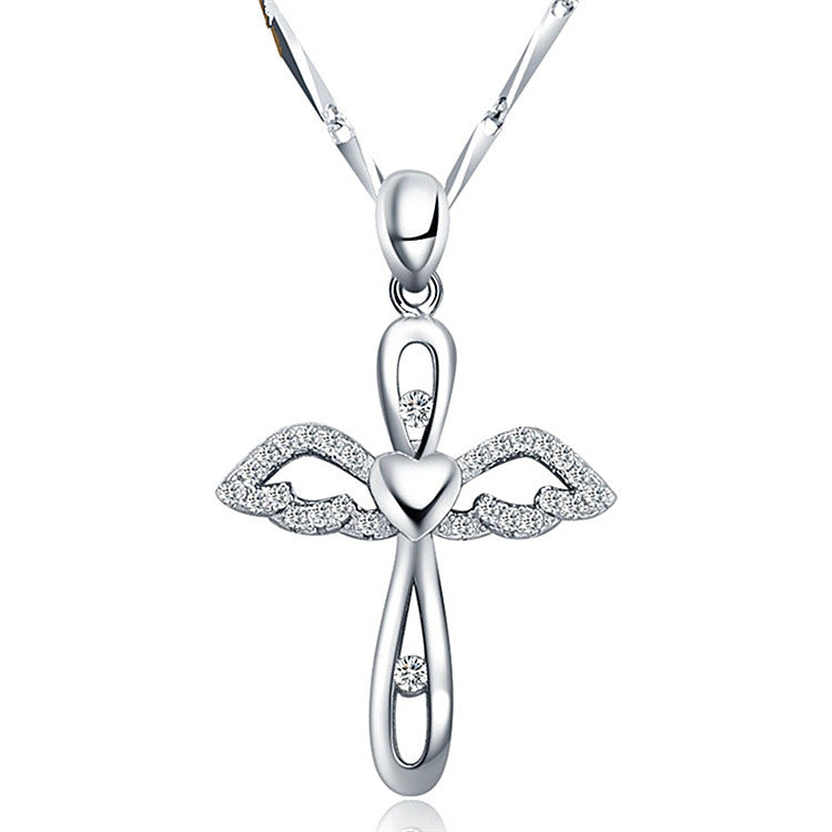 Hot Sale Clavicle Chain S925 Silver Cross Pendant Female Silver Jewelry