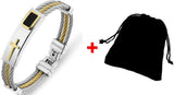 Bible Cross Wire Chain Stainless Steel Bracelet