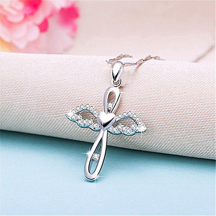 Hot Sale Clavicle Chain S925 Silver Cross Pendant Female Silver Jewelry