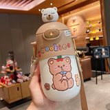 Big Baby Bear Insulation Tumbler with Strap 500ml