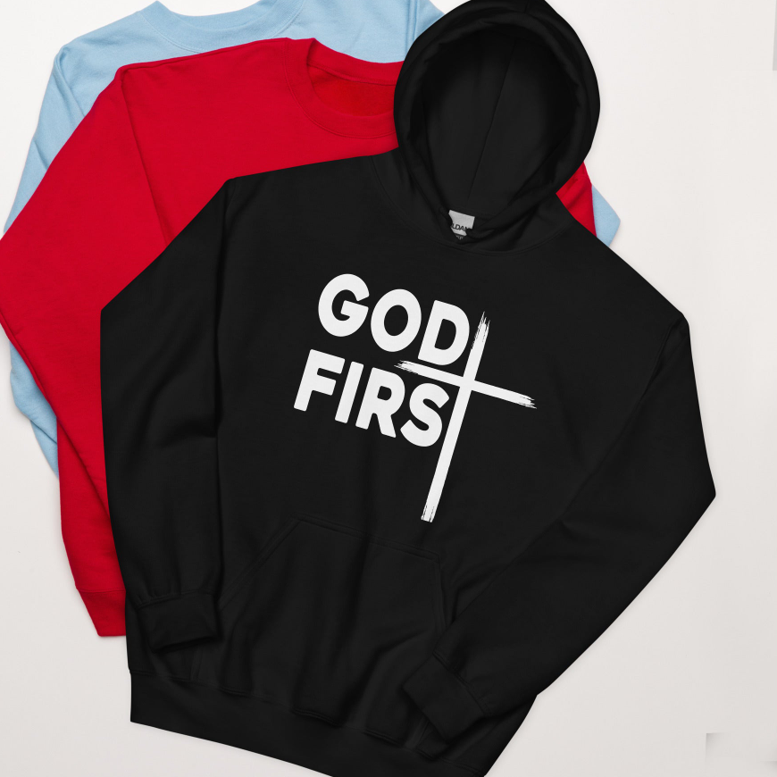 Christian "God First" Hoodie