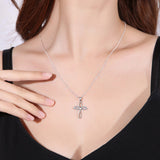 Angel Cross Pendant Necklace