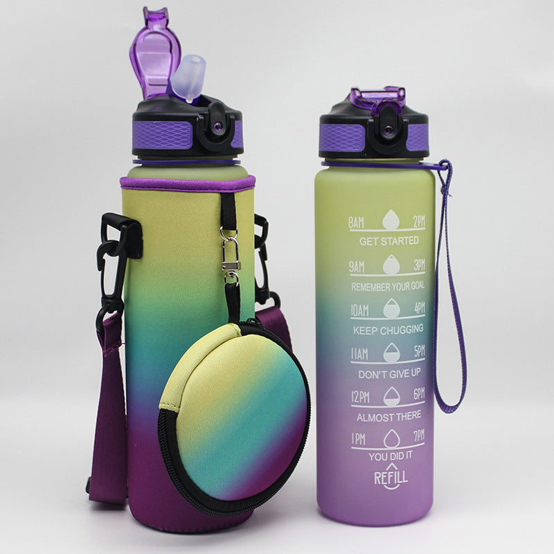 Portable Outdoor Sports Bottle with Carry Case & Change Holder