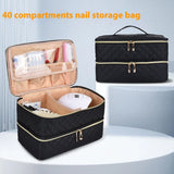 Double-layer Manicure Implement Storage Bag