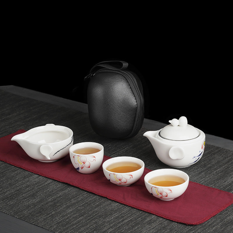 Kuai Ke Cup, 1 Pot, 2 or 3 Cups, Handheld Tea Set