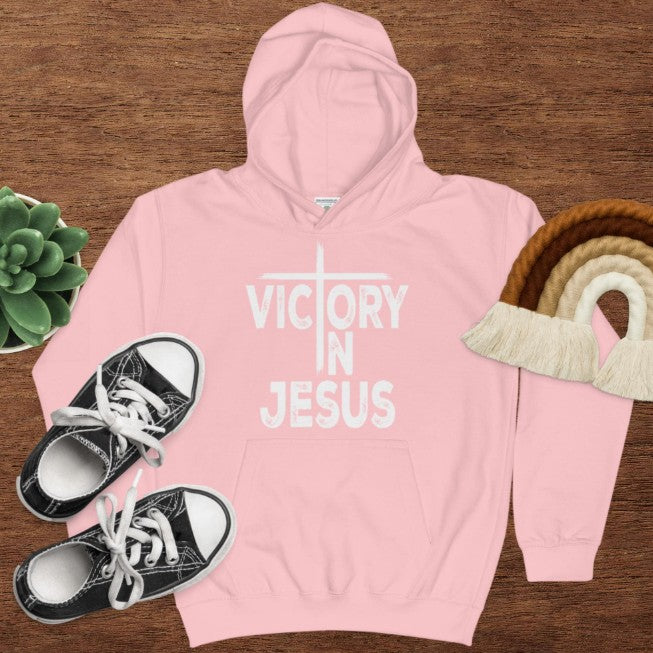 Christian Bible Verse "Victory In Jesus" Hoodie