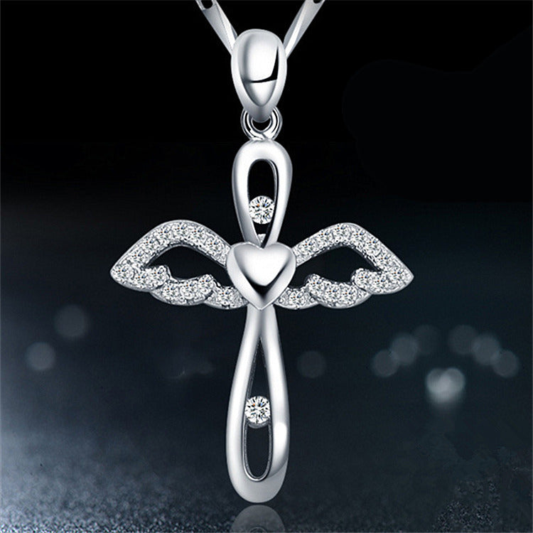 Hot Sale Clavicle Chain S925 Silver Cross Pendant Female Silver Jewelry