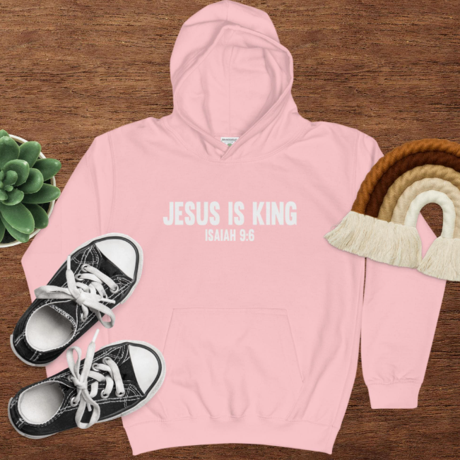 Christian Bible Verse "Jesus Is The King" Hoodie